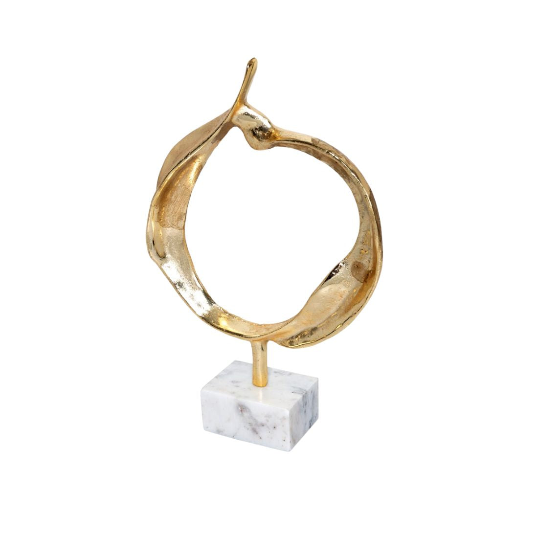 Gold Round Accent Figurine