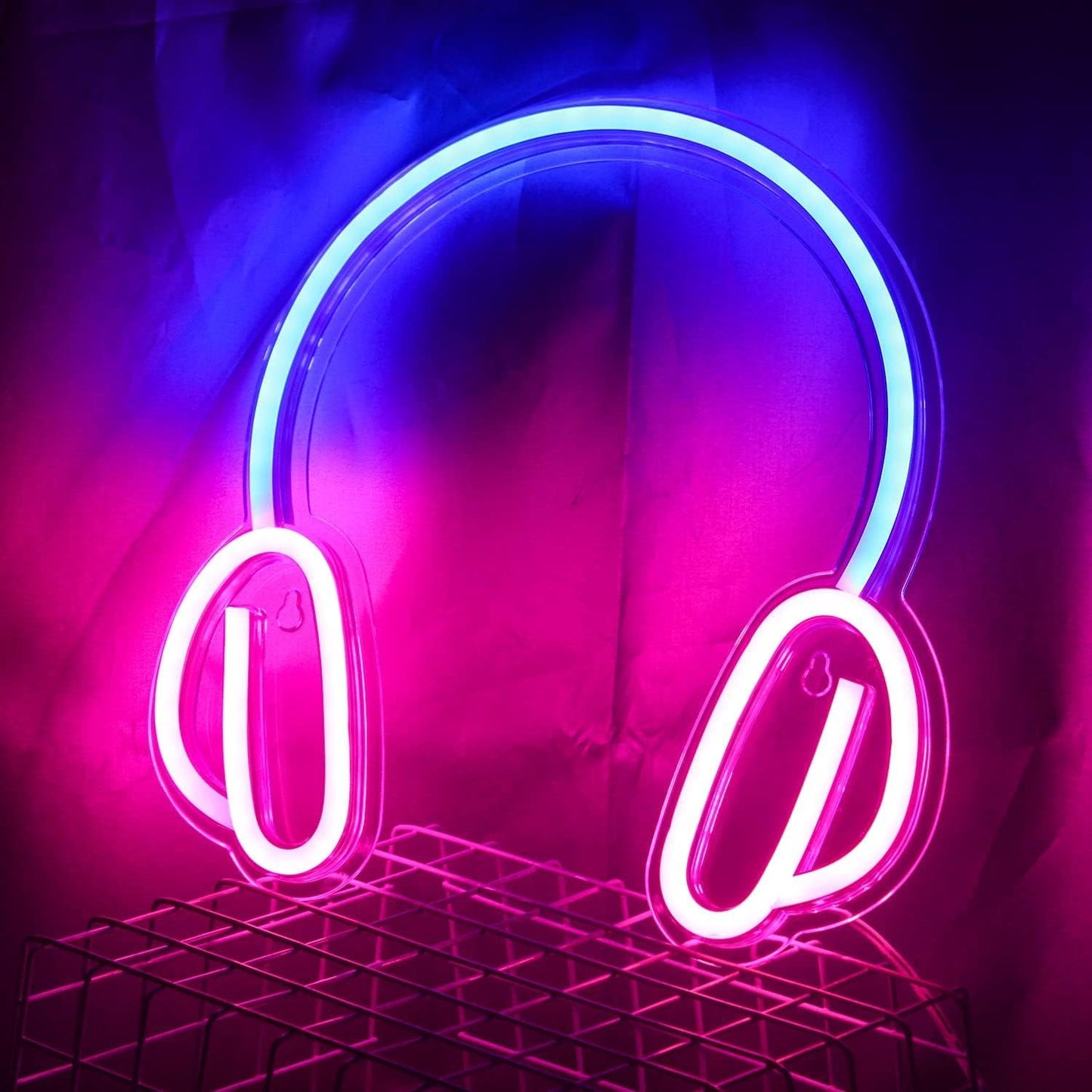 Headphones Neon Light