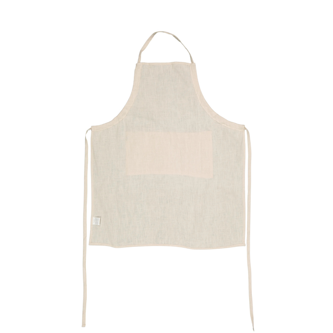 Beige Linen Apron