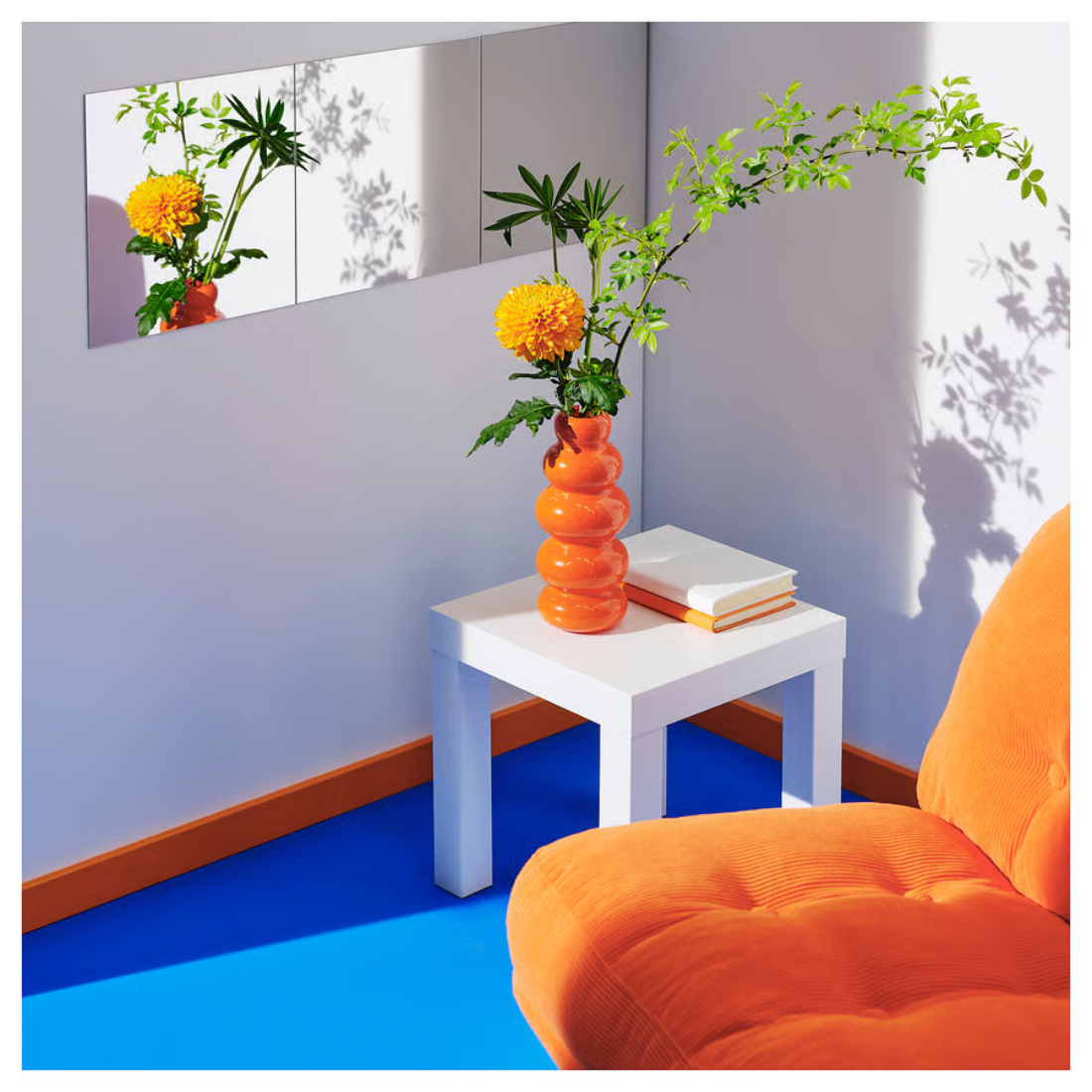 Orange Glossy Vase