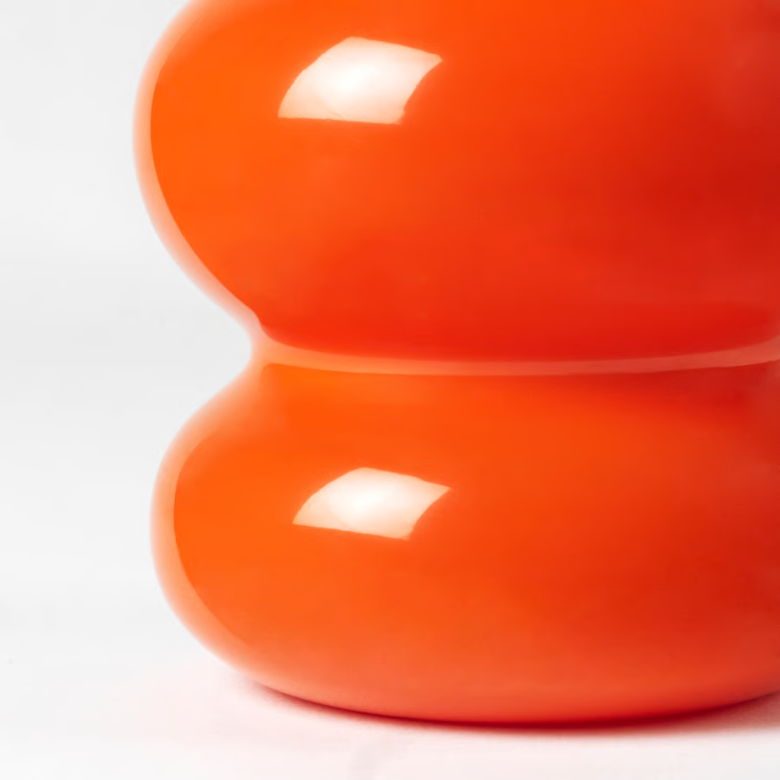 Orange Glossy Vase