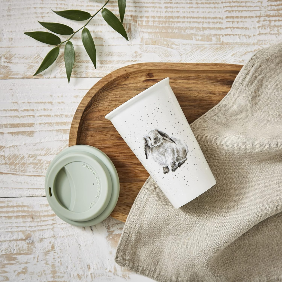Painted Porcelain Travel Mug