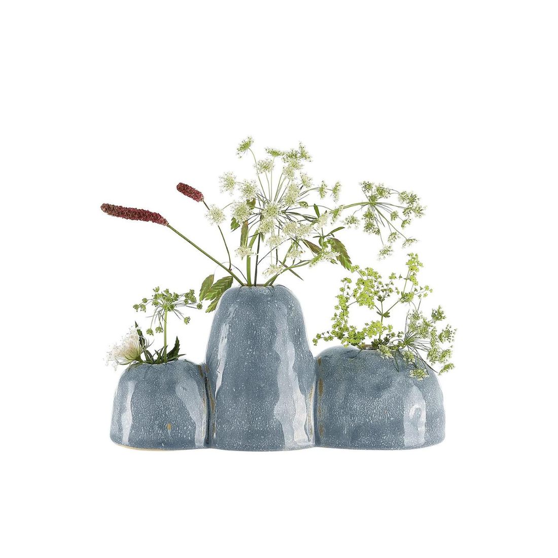 Blue Mist Textured Vase