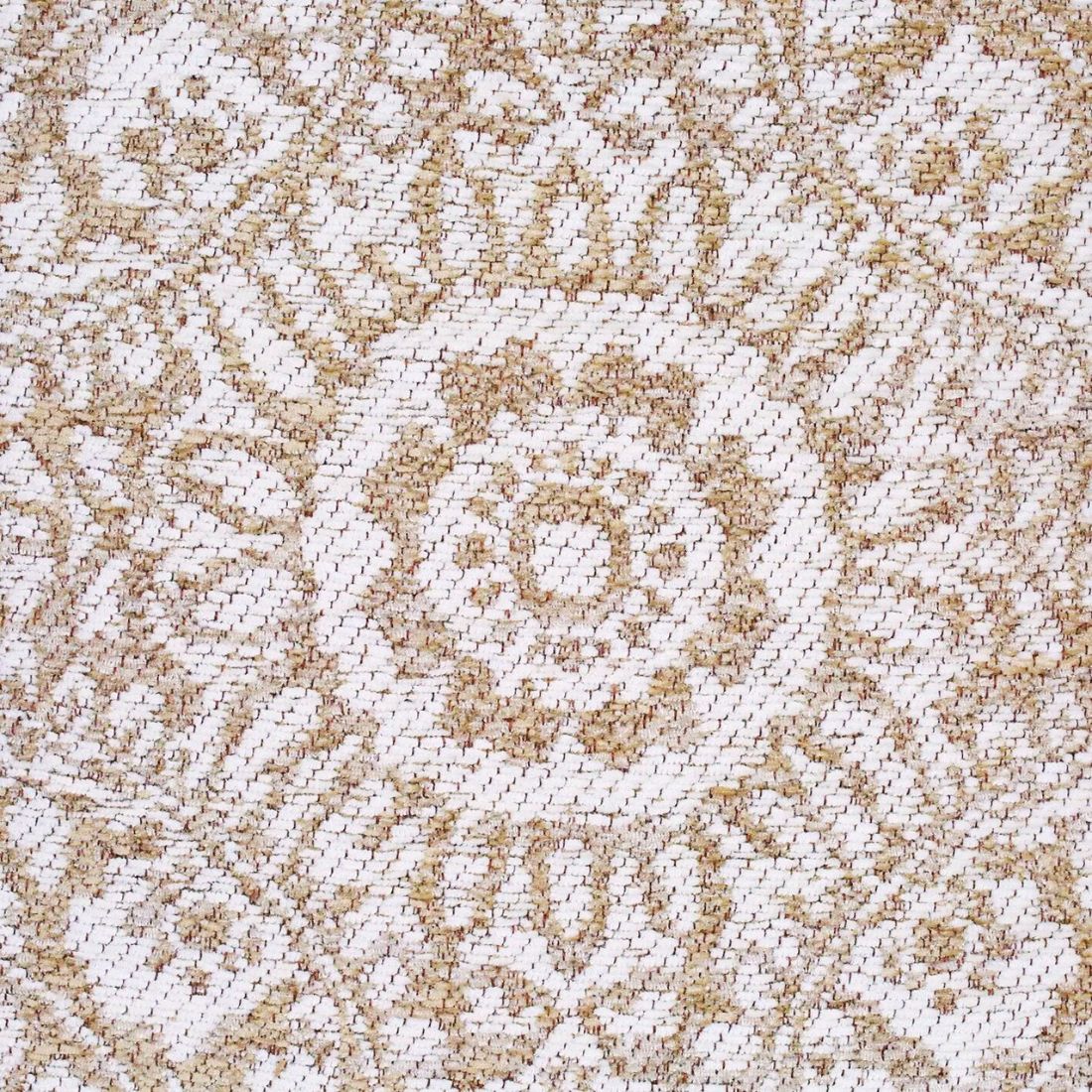 Beige Arabesque Embroidered Cushion