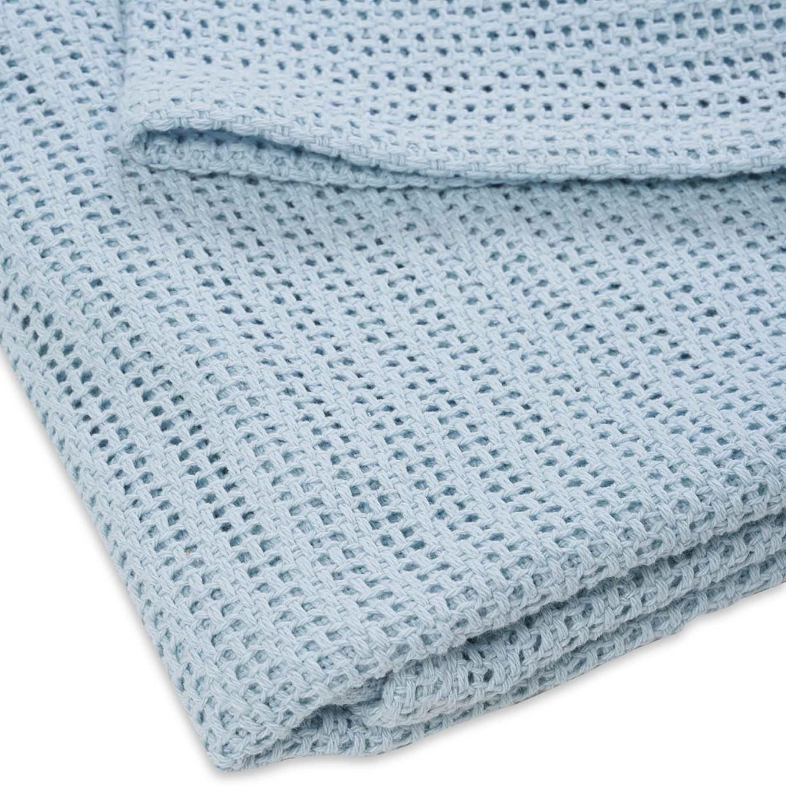 Baby Blue Mesh Baby Blanket