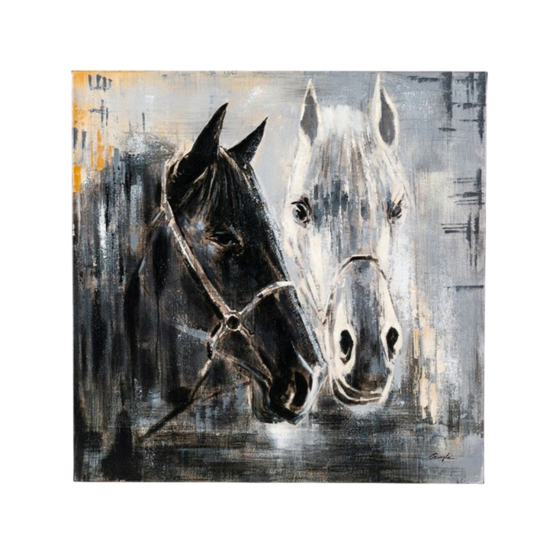 Hand Painted Horses Wall Art