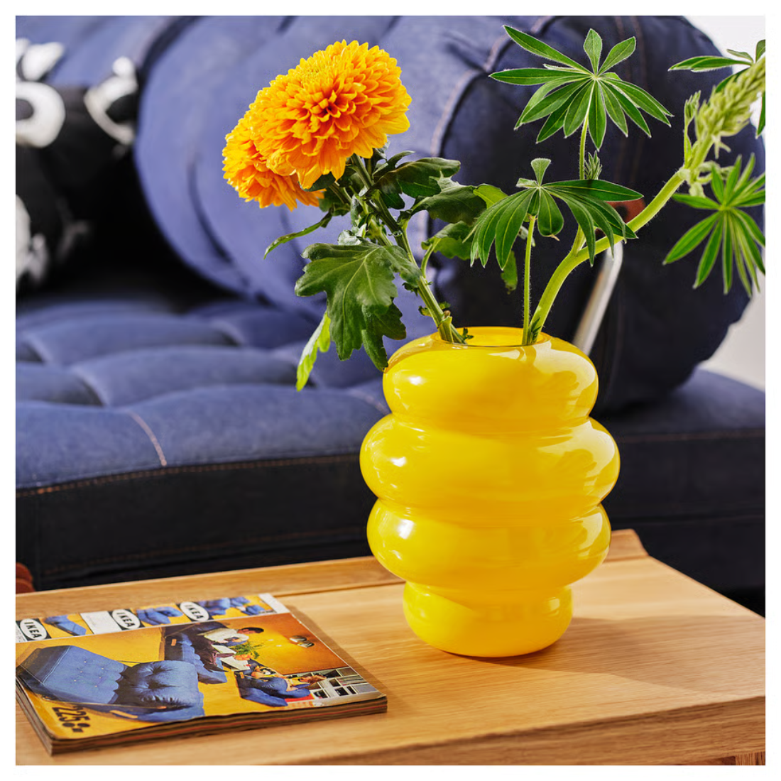 Yellow Glossy Vase