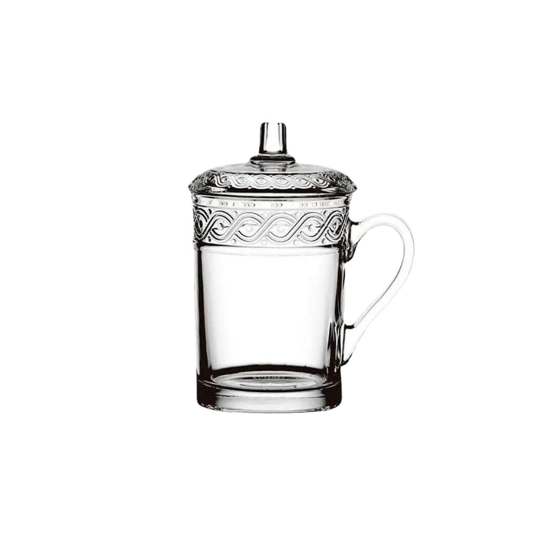 Clear Crystal Mugs with Lids