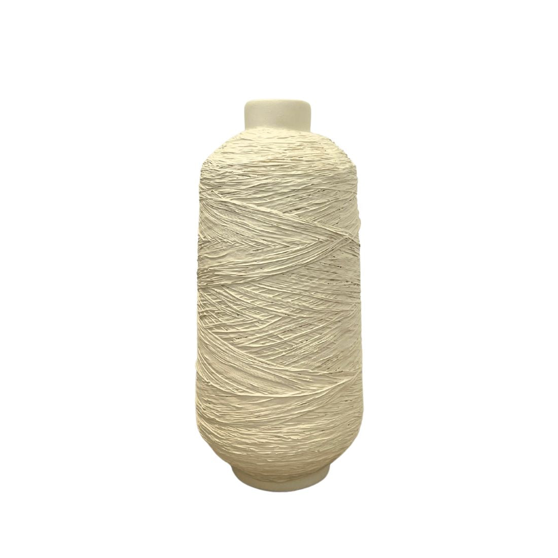 White Thread Cone Vase