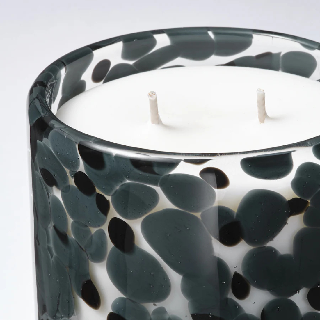 Dark Grey Jar with Scented Candle