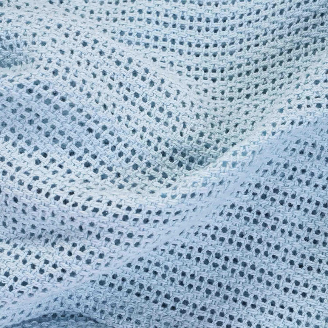 Baby Blue Mesh Baby Blanket