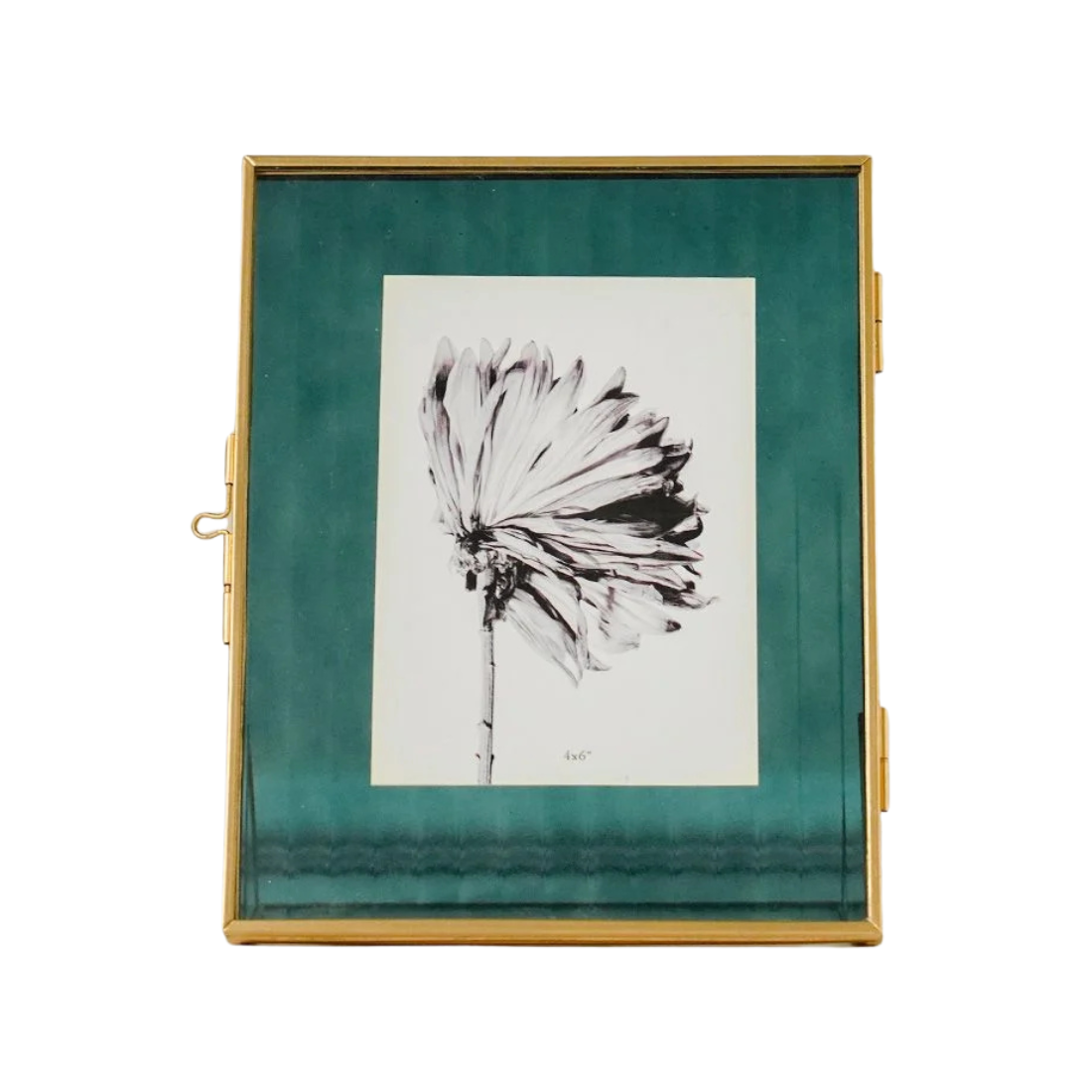 Teal Glass Table Frame