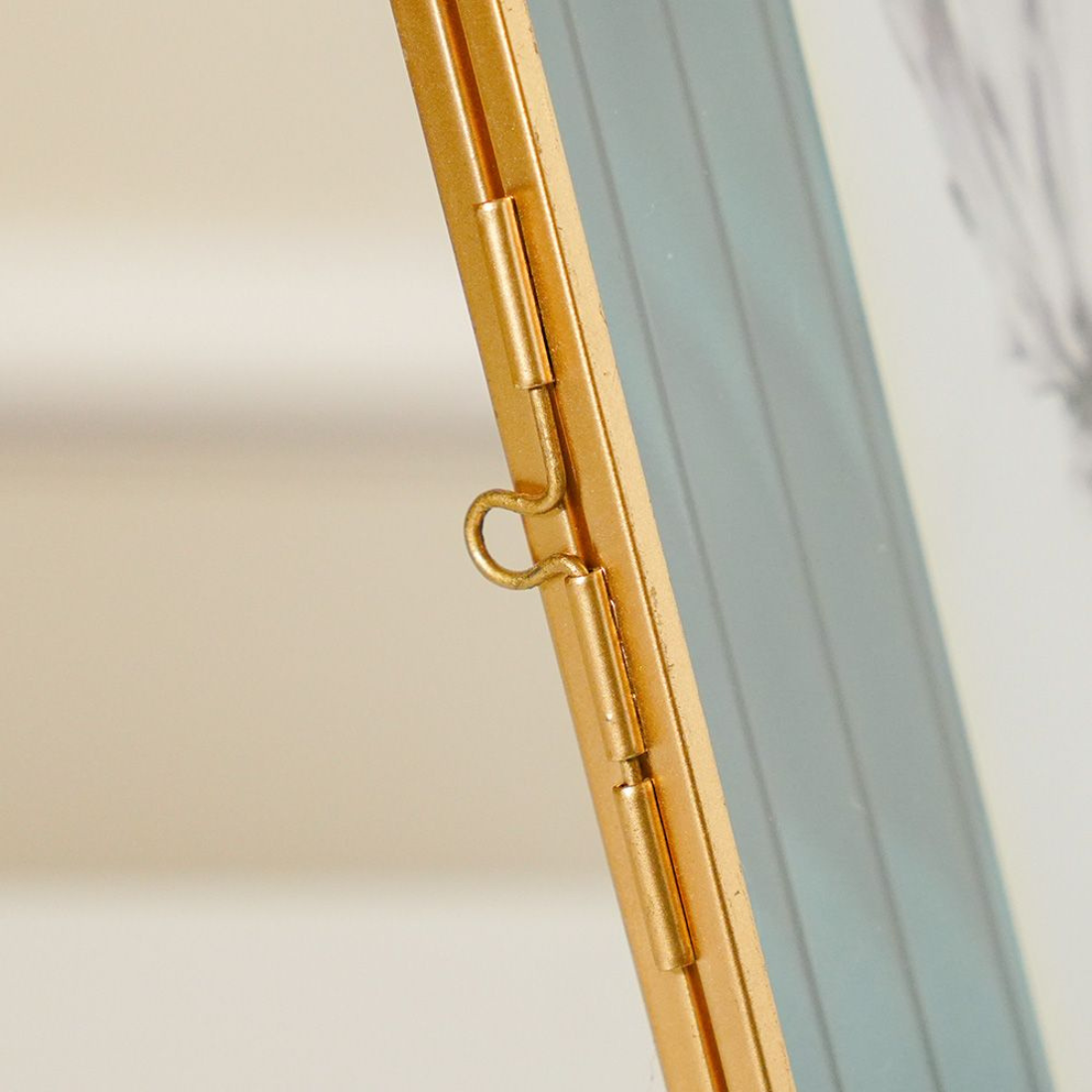 Teal Glass Table Frame