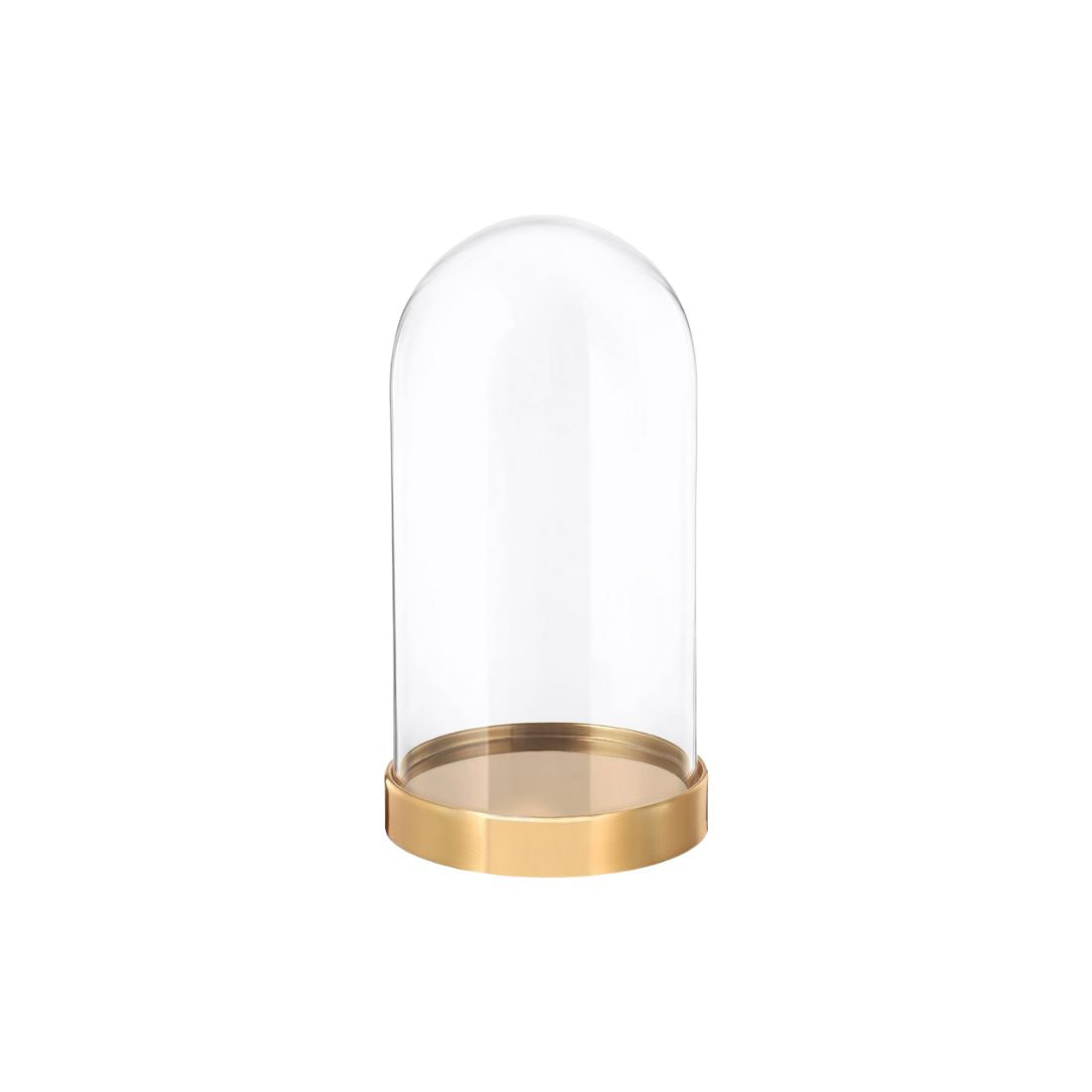 Glass Dome with Gold Base