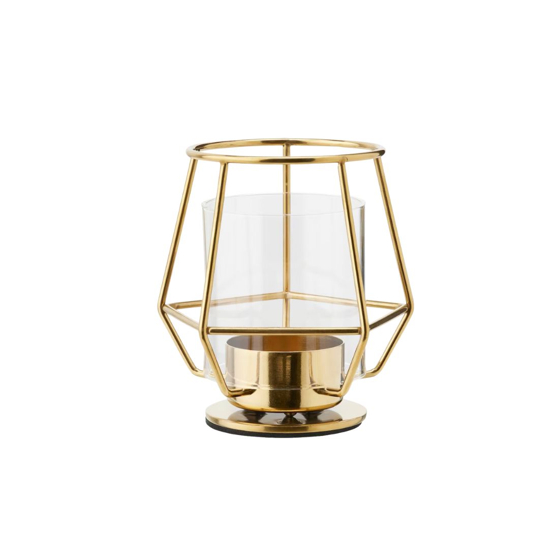 Gold Geometric Tea light Holder