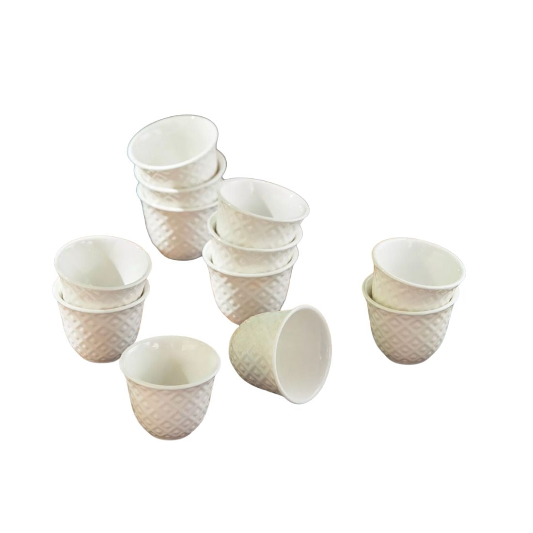 10-Piece Porcelain Arabic Coffee Cup Set