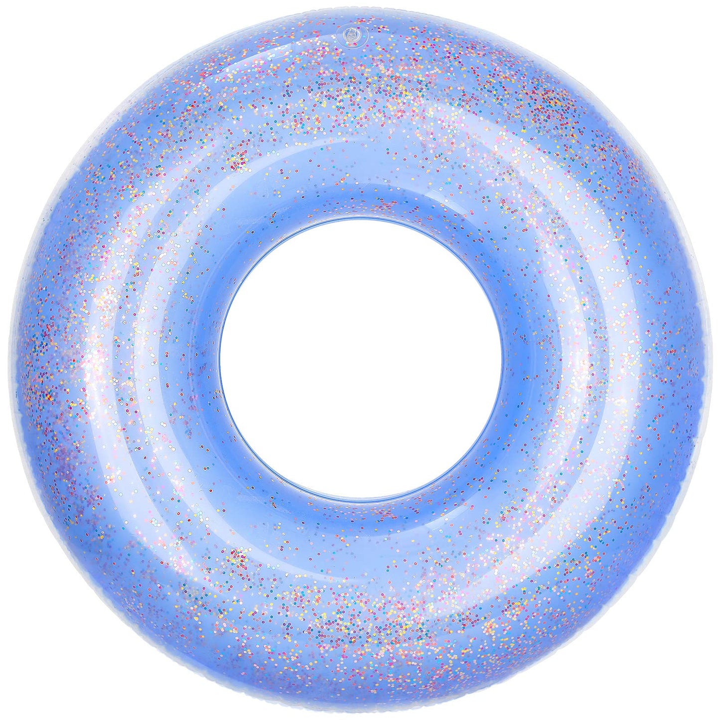 Blue Glitter Inflatable Ring