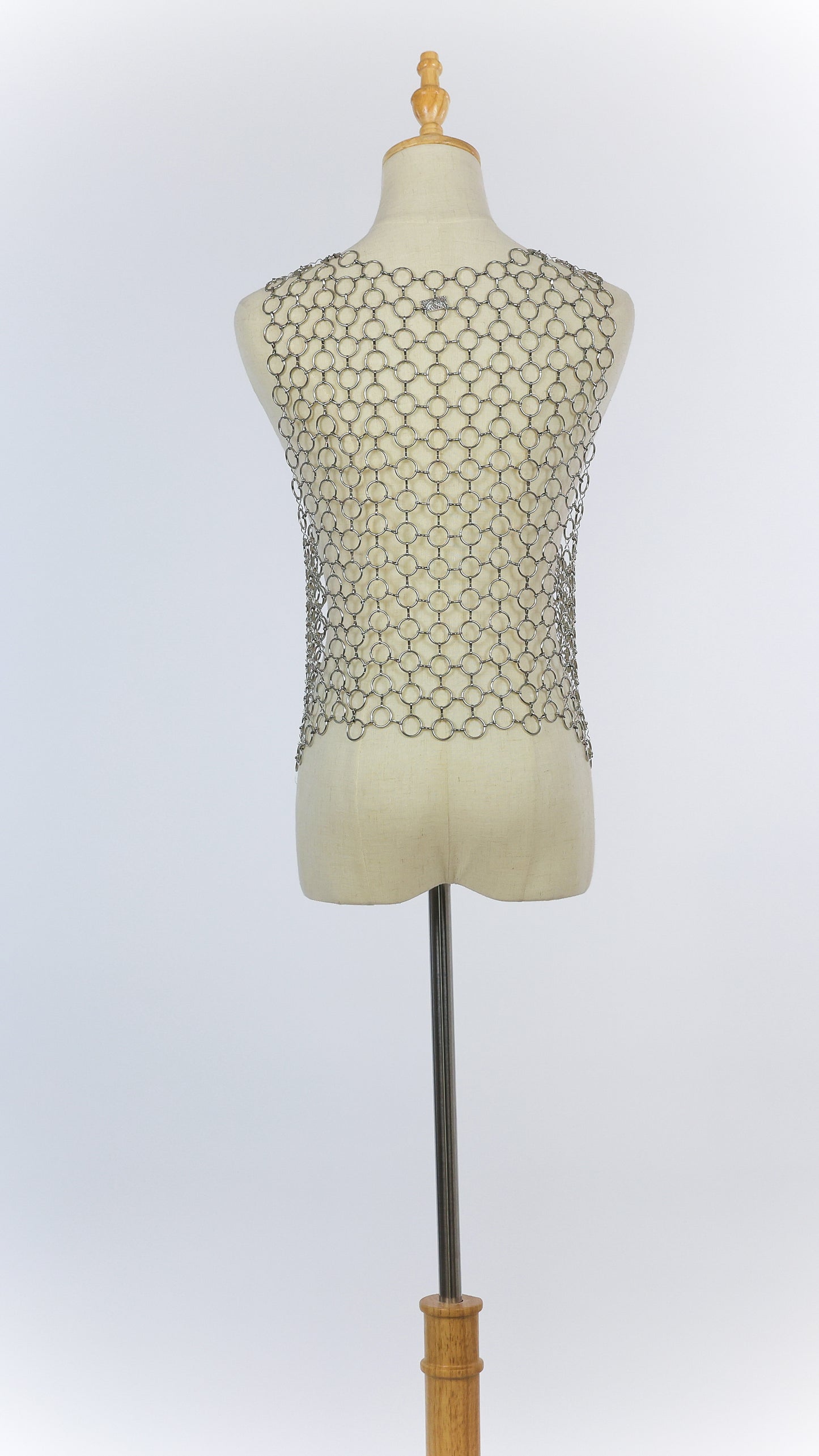 Women's Metallic Basketball Crystal Chain Top