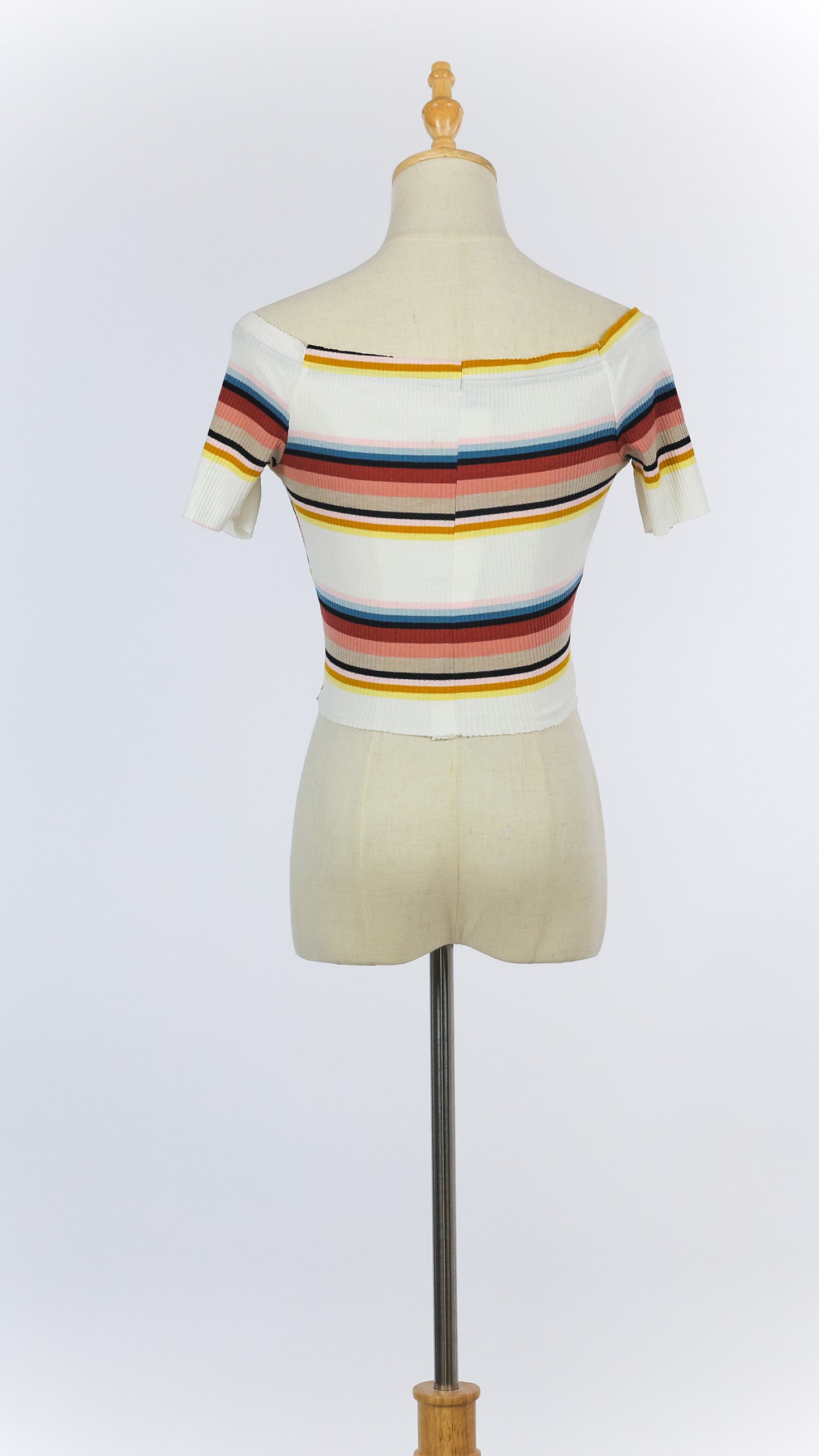 Colorful Knitwear Crop Top