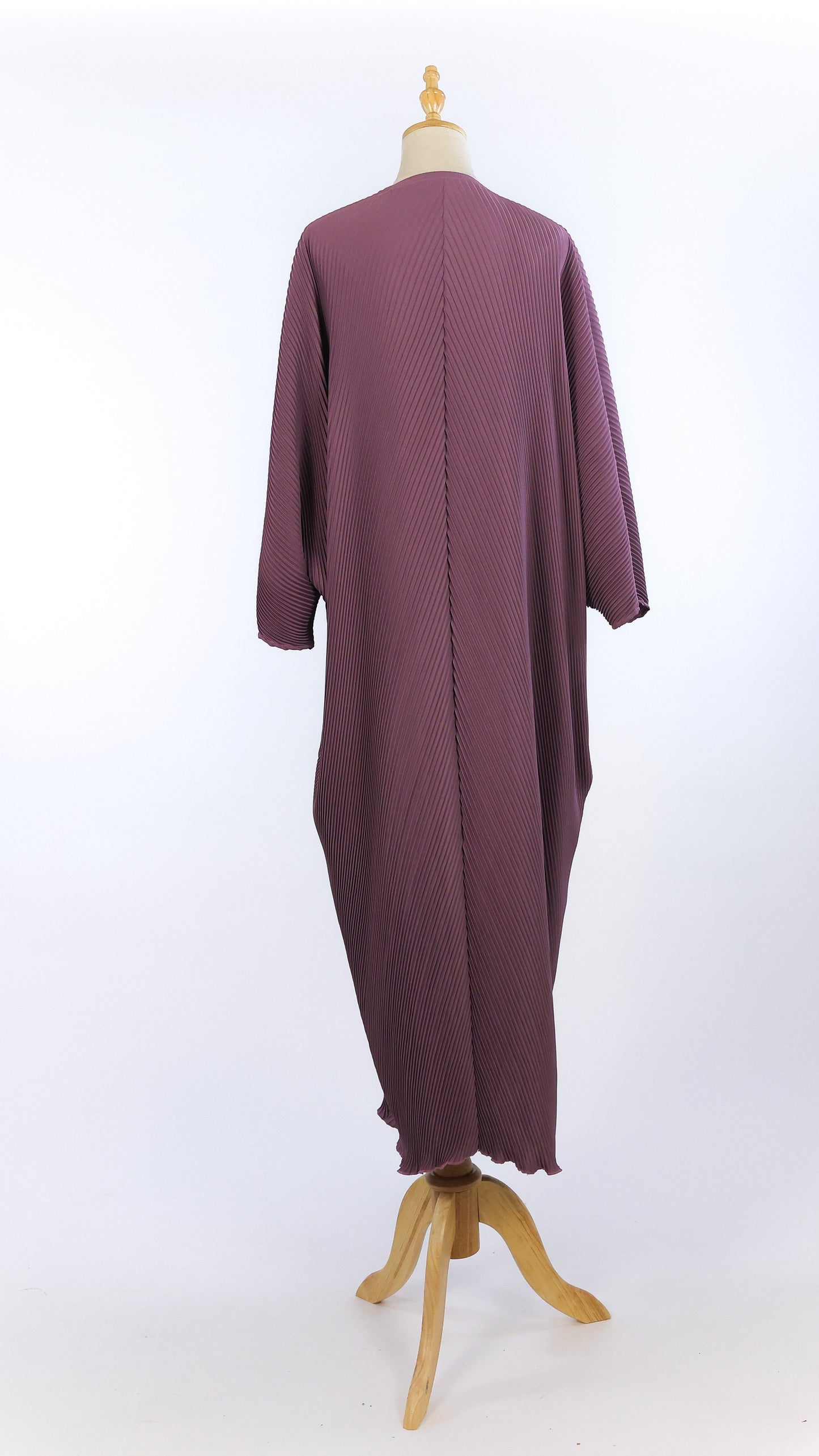 Pleated Plum Abaya