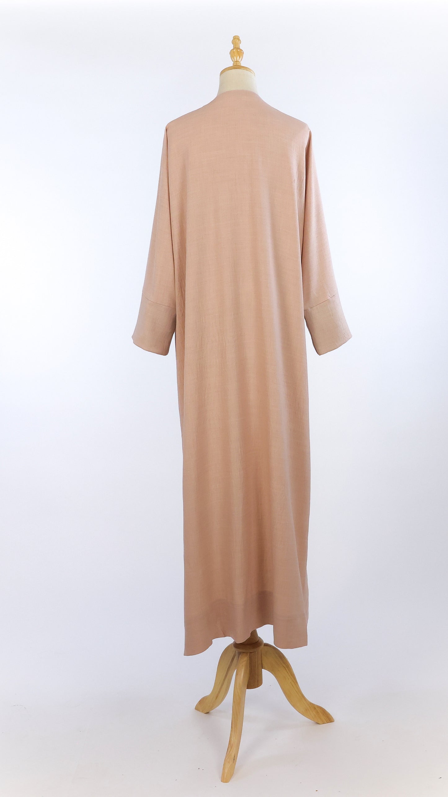 Pastel Pink Linen Abaya
