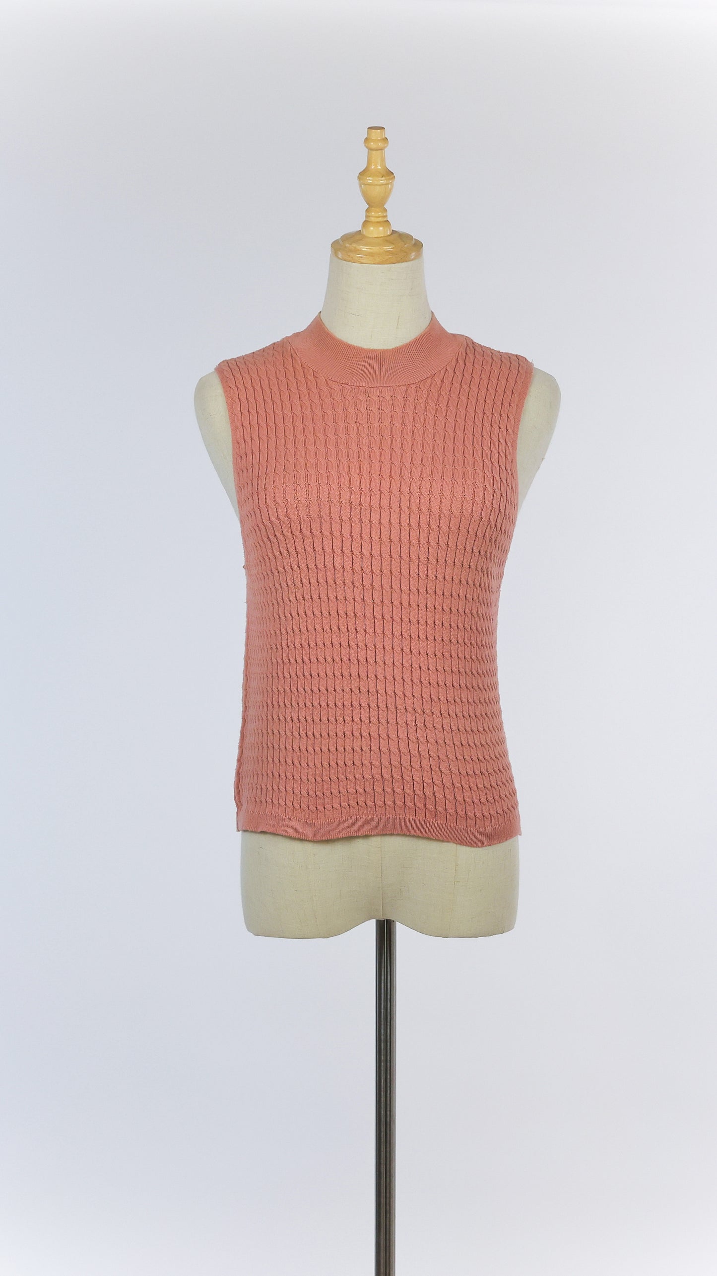 Blush Pink Cable Knit Top