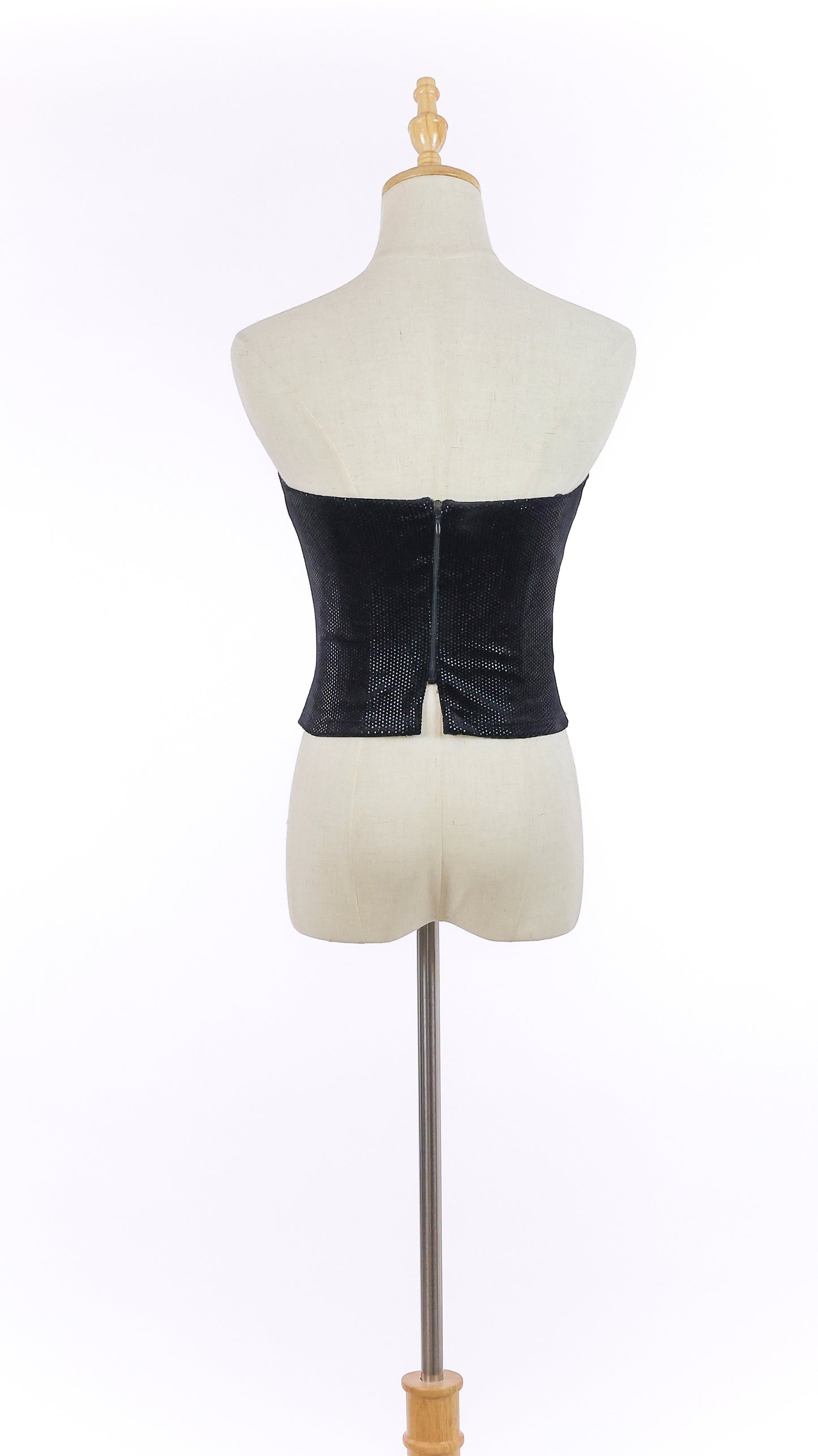 Black Shimmer Corset Bustier