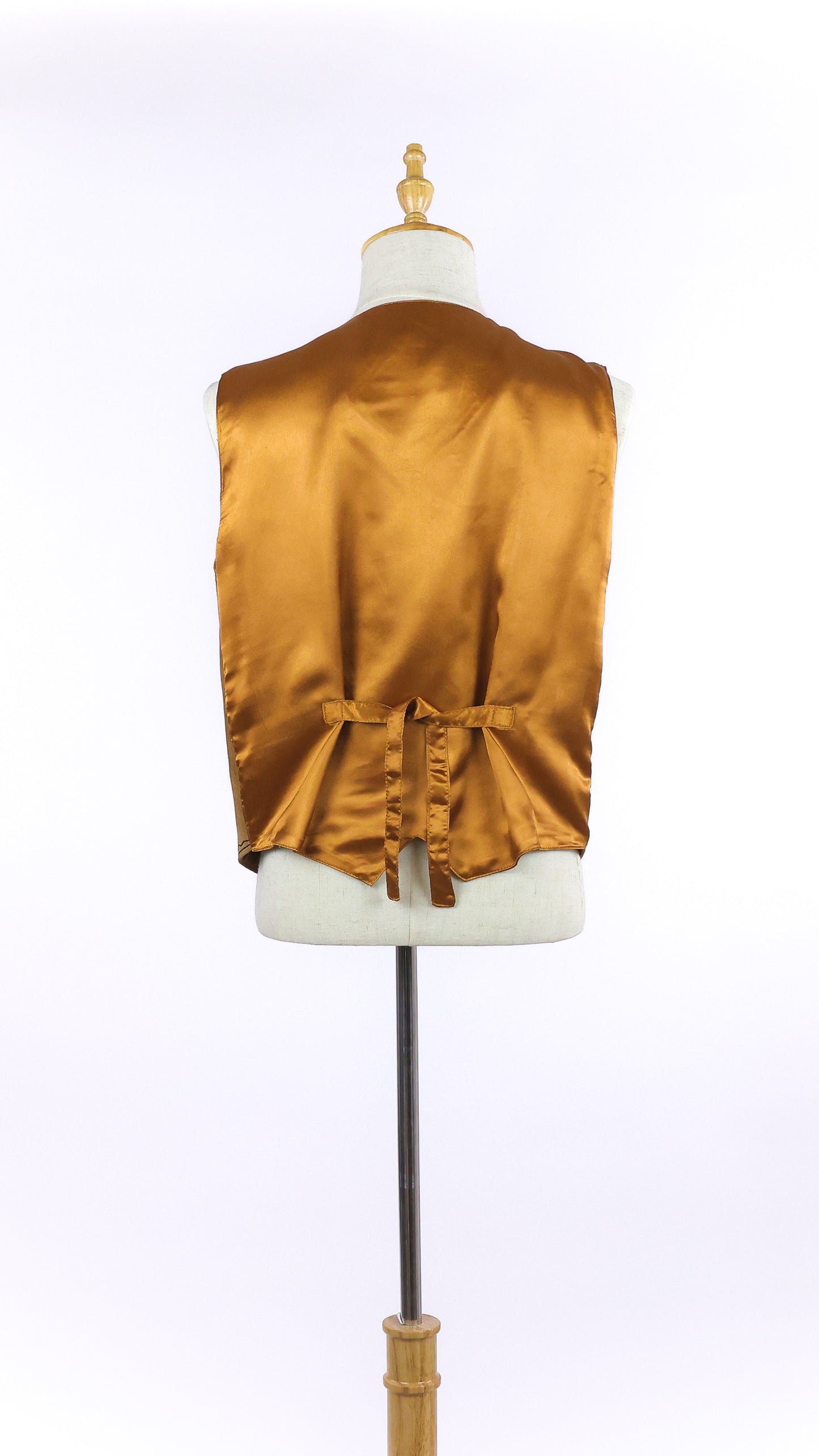 Tan Suede Leather Tribal Vest