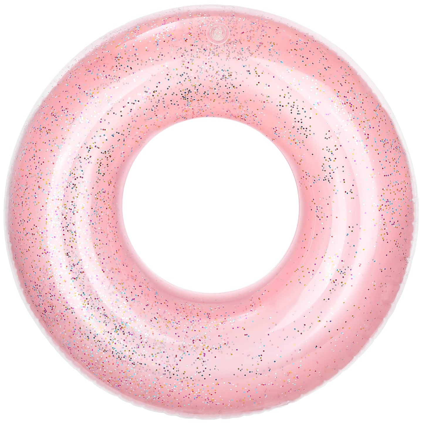 Pink Glitter Inflatable Ring