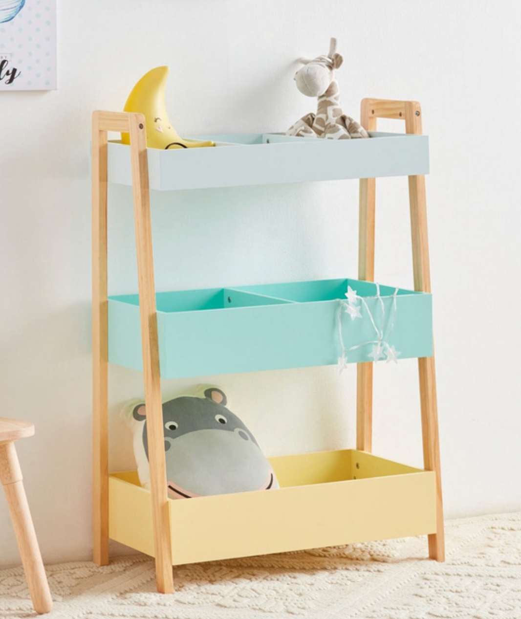 Multicolored Shelving Unit