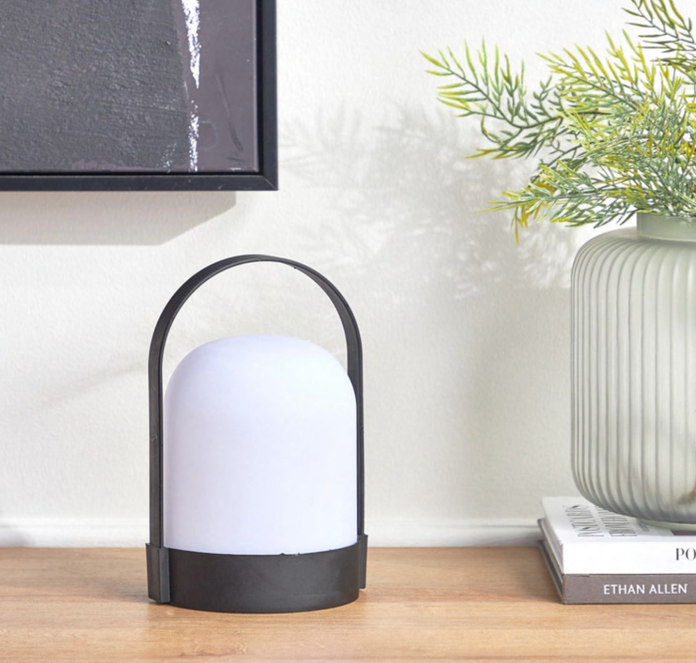 Portable Battery Operated Black LED Lantern