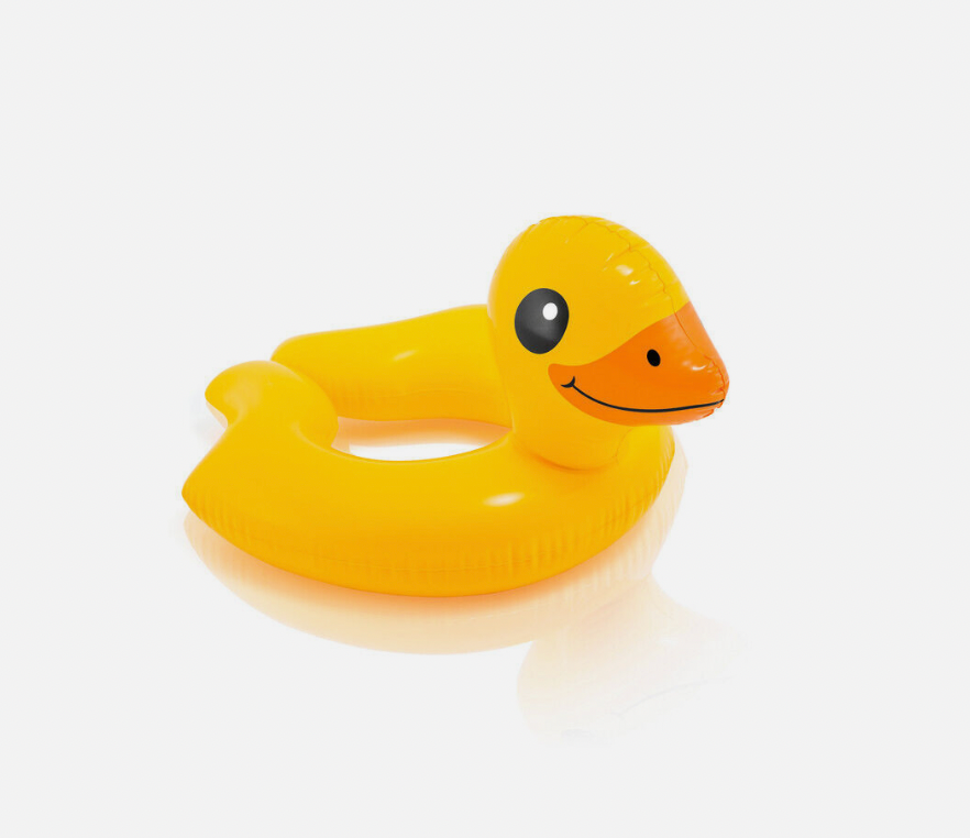 Yellow Duck Inflatable Moon Ring