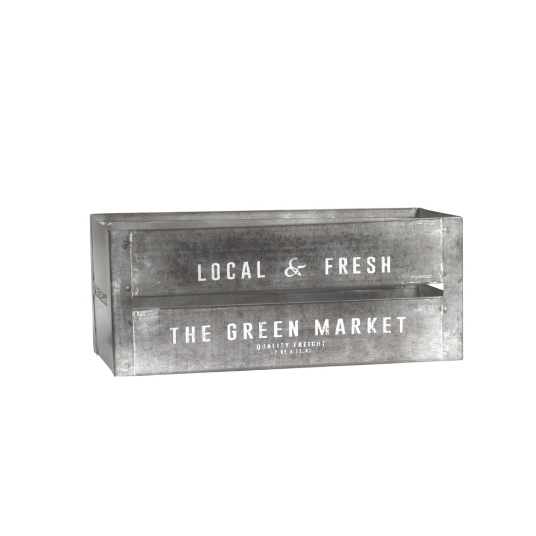 Silver Rustic Rectangular Metal Box
