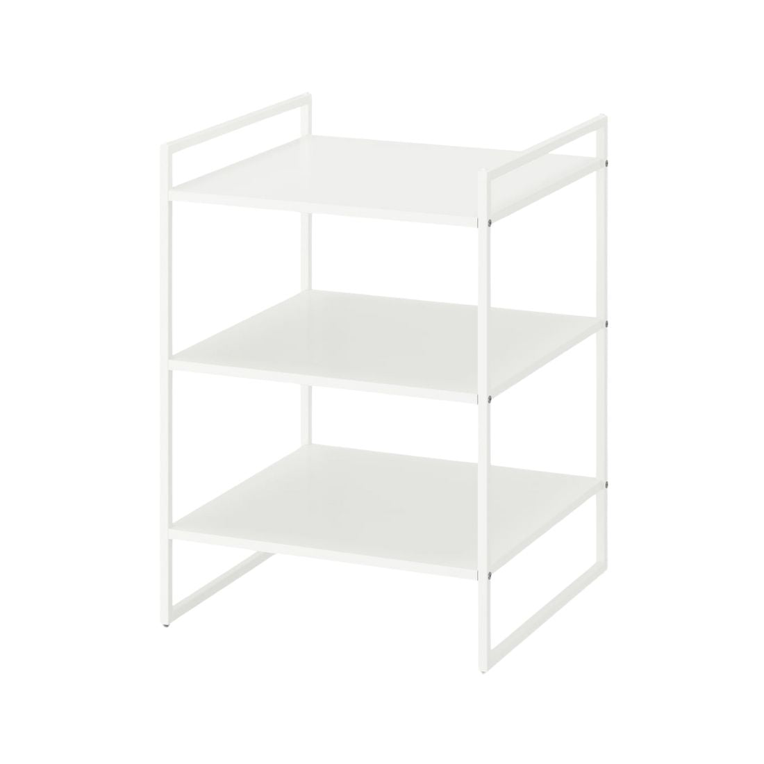 White Open 3 Tier Shelving Unit