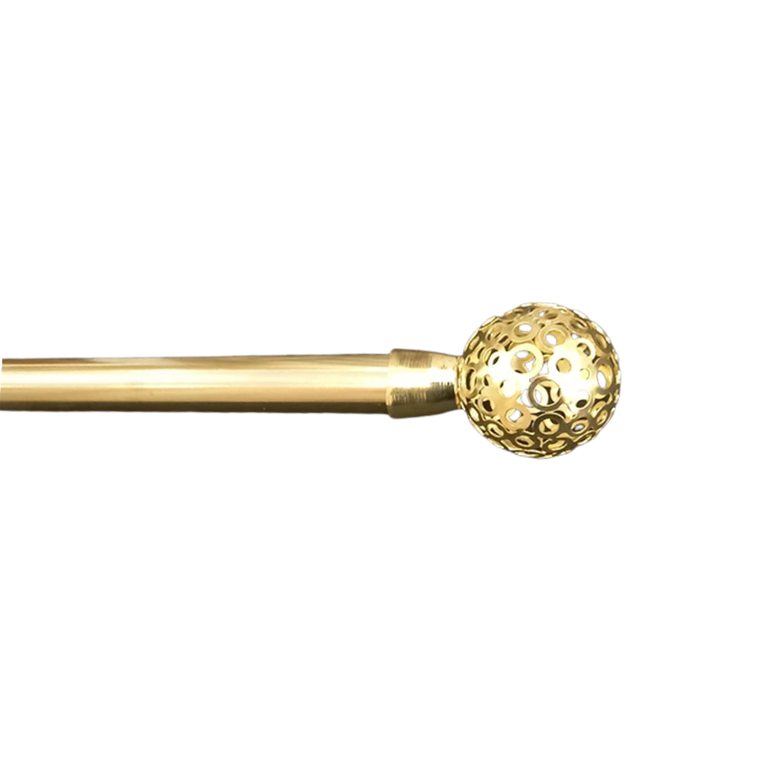 Gold Spheric Curtain Rod