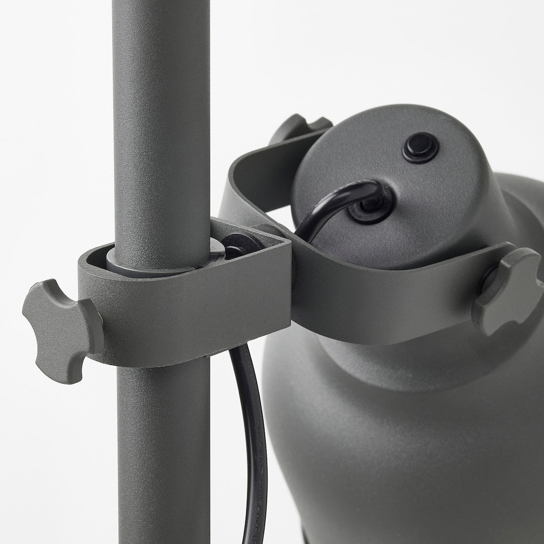 Dark Grey Floor Lamp with 3 Adjustable Heads