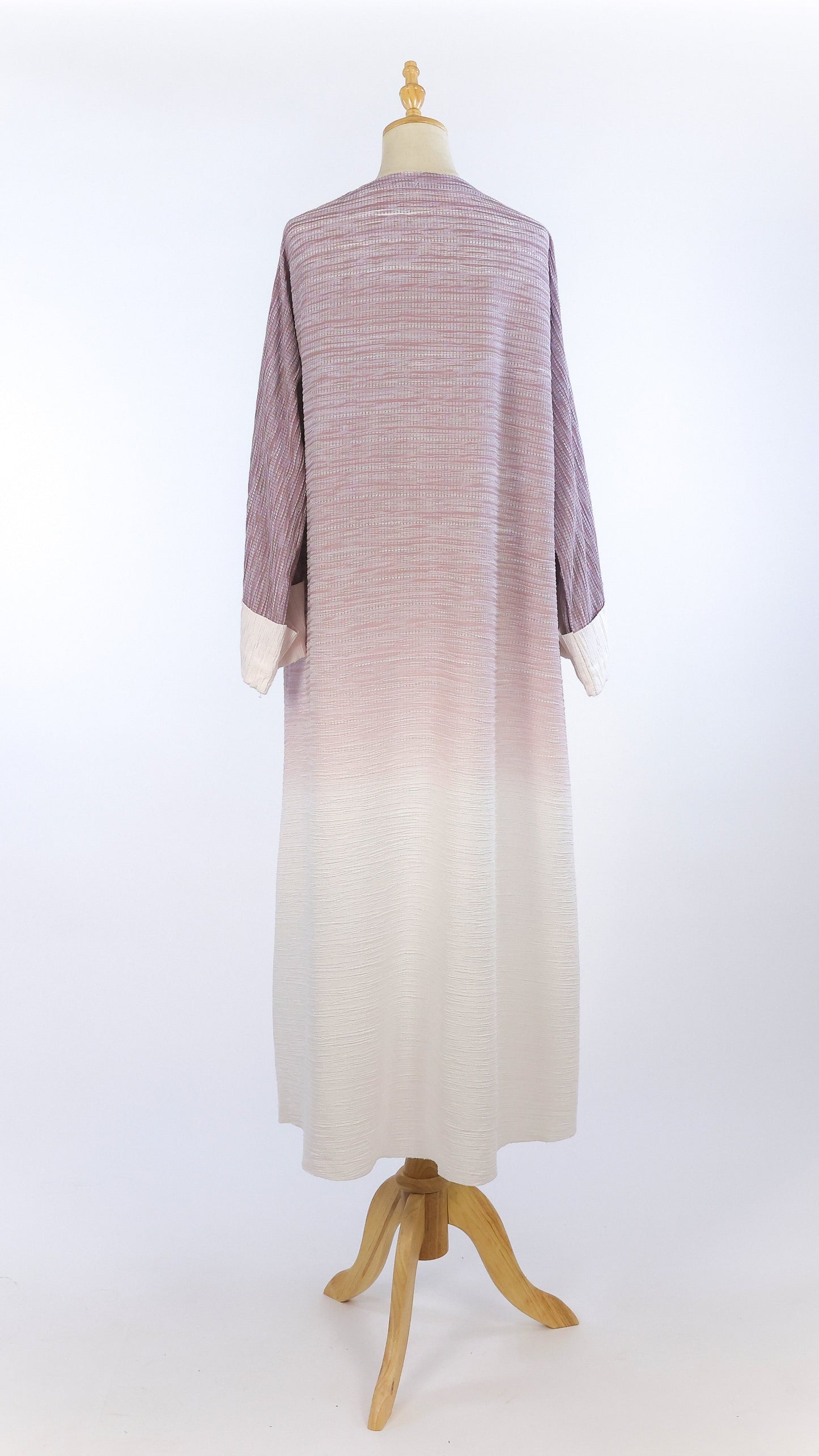 Purple And White Color Gradient Abaya