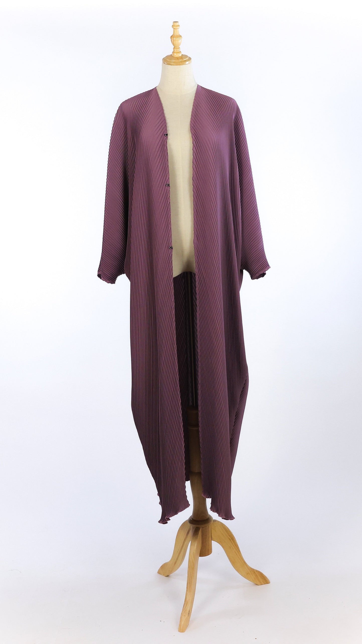 Pleated Plum Abaya