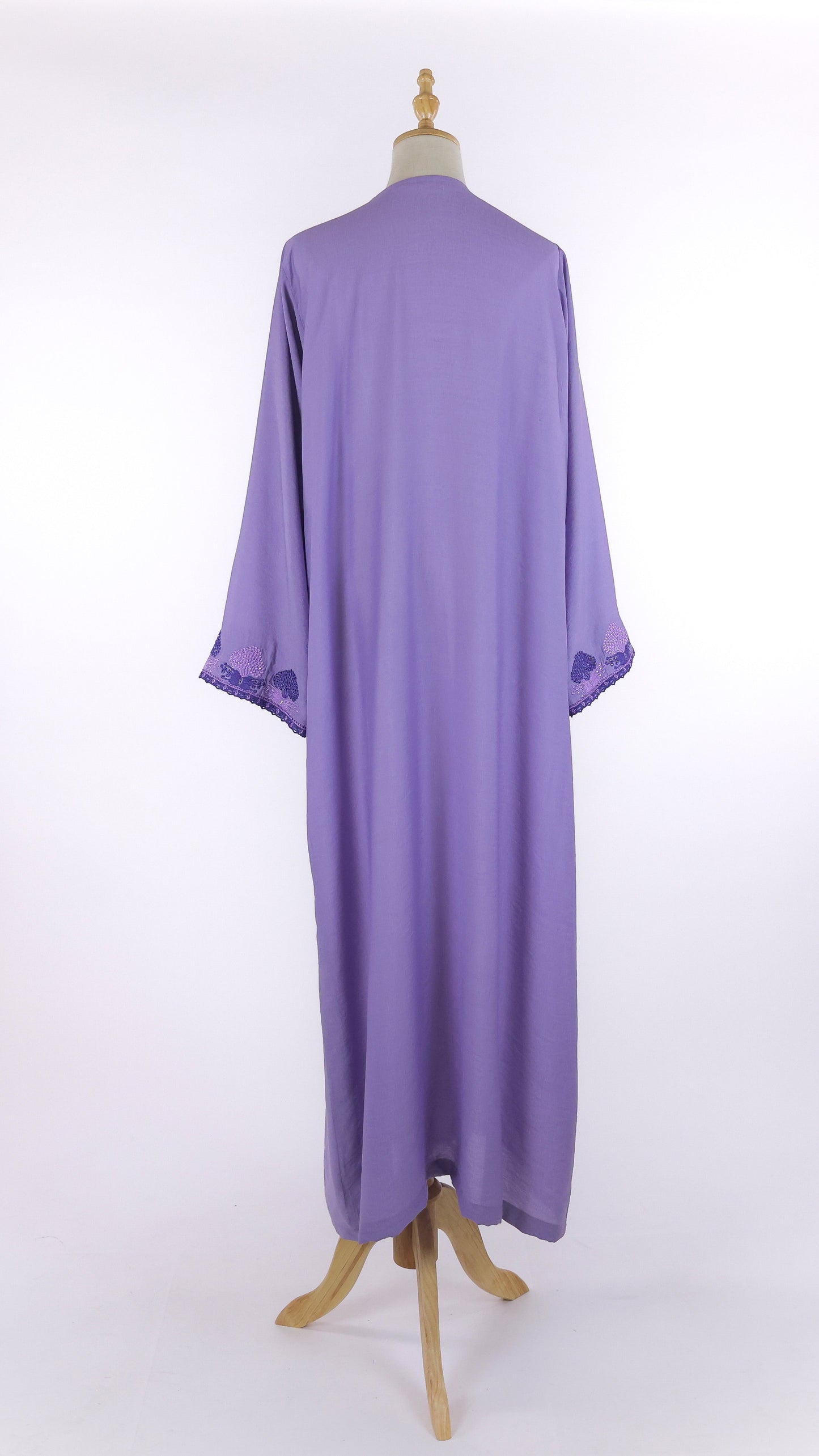 Purple Jellabiya With Embroidery And Beading