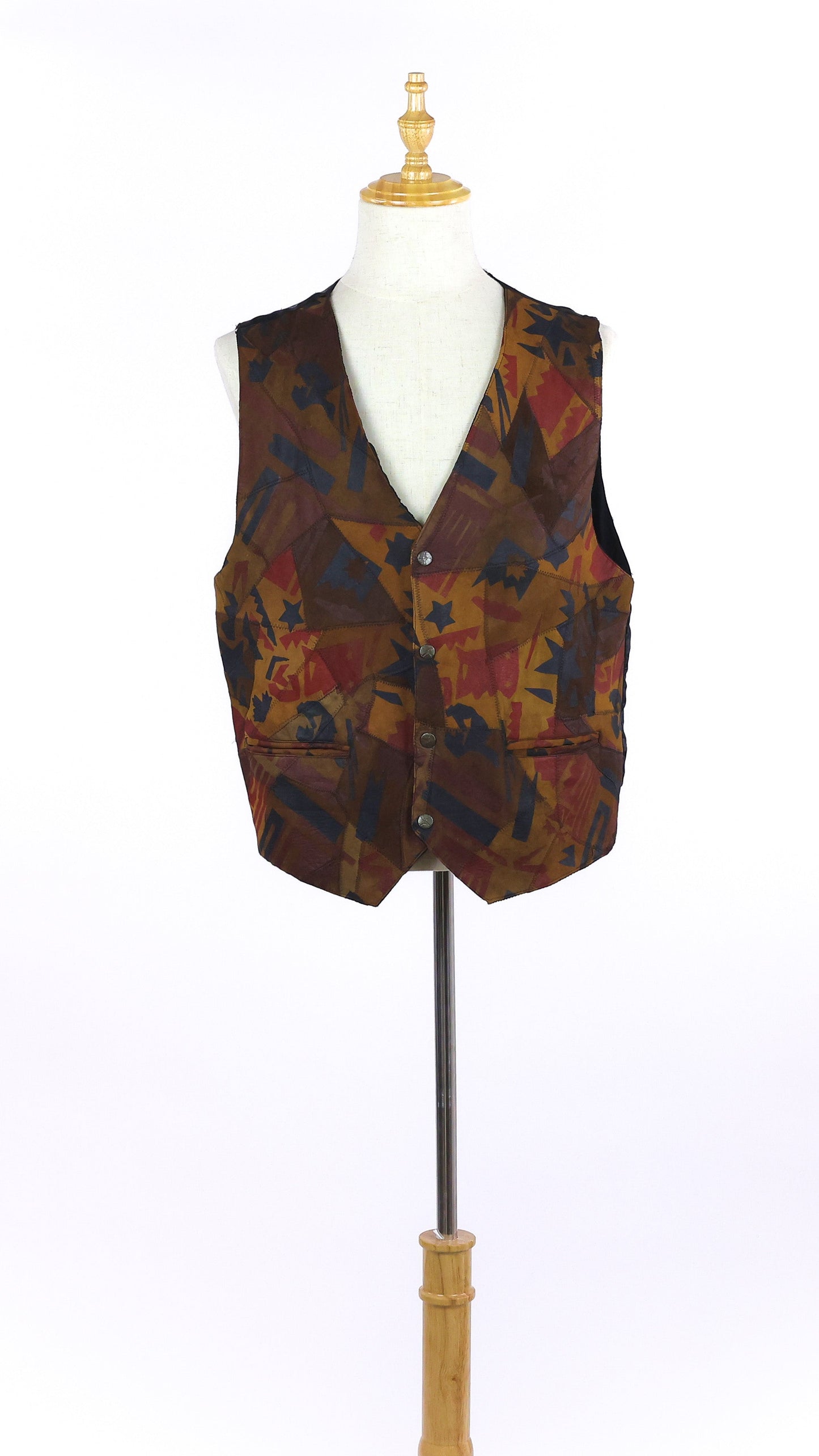 Leather Printed Vest