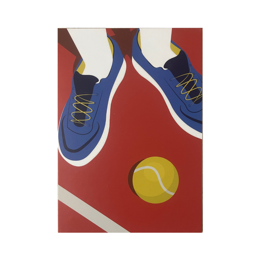 Red Tennis Ball Poster
