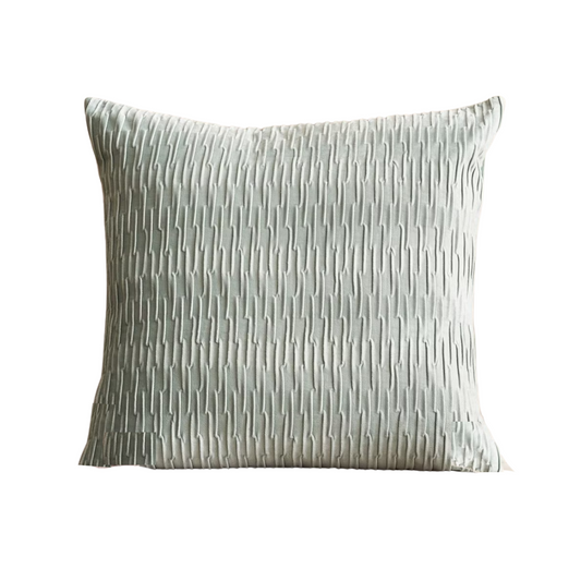Mint Green Textured Velvet Cushion Cover