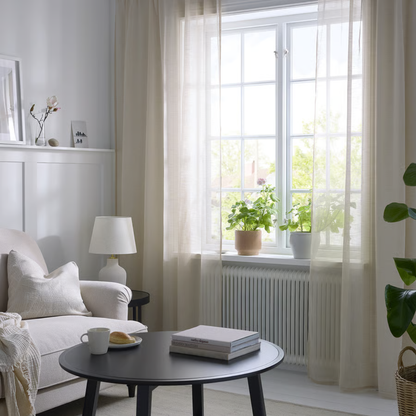 Light Beige Sheer Curtains
