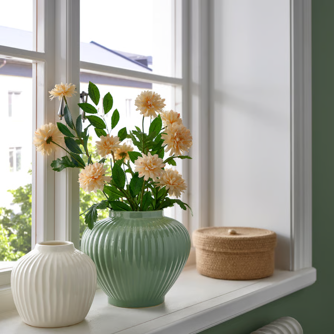 Green Ceramic Vase
