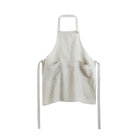 Light Grey Linen Apron