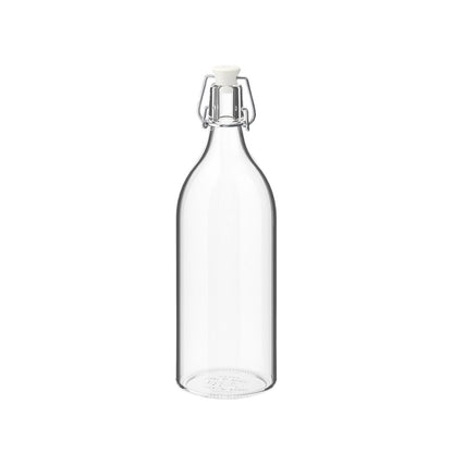 Glass Water Bottle with Lid