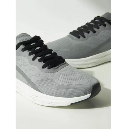 Grey Textured Sneakers