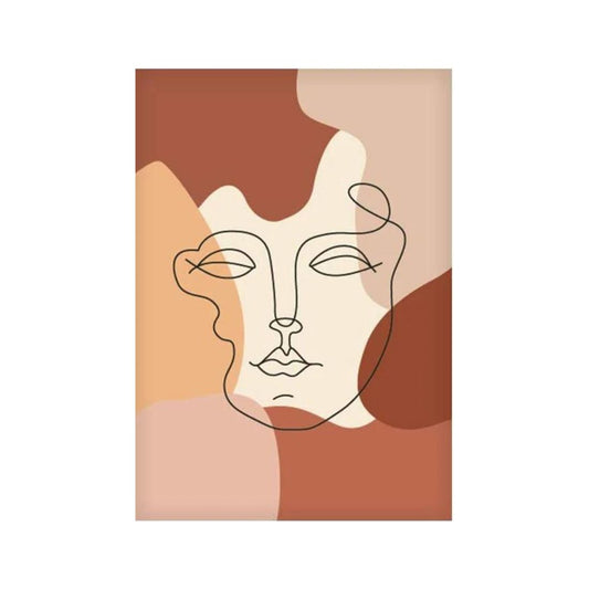 Face Abstract Poster