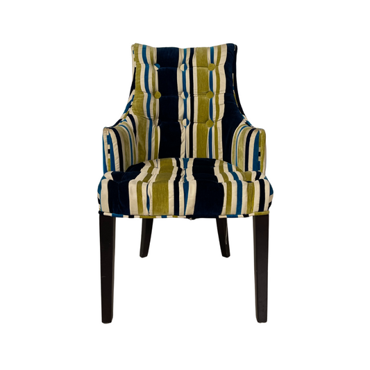 Striped Accent Chair