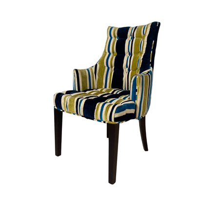 Striped Accent Chair